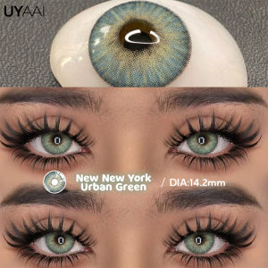 UYAAI NEW Lenses Colored Contact Beauty Colored Pupils Green Contact Lenses Natural Look Lenses Women Brown Pupils High Quality