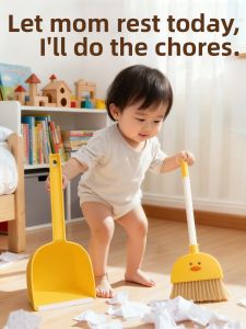 WEIBAI | Kids Housekeeping Set Toy Broom Dustpan Mop