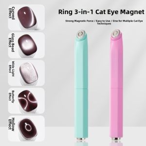ANNIES | Triple Function Cat Eye Magnet with Glass Beads Butterfly Shaped Removable Nail Art Tool