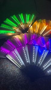 เล็กซื้อ CAYCXT Led ดีเจไฟนีออนพัดลม พัดเรืองแสงสีสันสด ราคาล่าสุด สำหรับใช้ในงานปาร์ตี้ไนท์คลับ