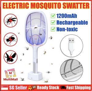 Mosquitos Swatter| Fly Swatter Electric Swatter Electric Mosquito Swatter| Insects Swatter Mosquito Electric Zapper| Rechargeable Mosquito killer|