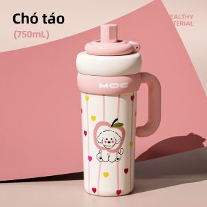 BIZE | Cốc giữ nhiệt cách nhiệt bằng gốm cao cấp tiện lợi mang theo cho học sinh
