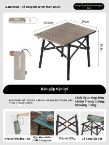 NatureHike | Bàn Gấp Di Động Nhôm Dùng Ngoài Trời