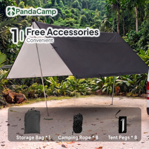 Flysheet Tent Camping Kanopi Khemah Outdoor Tarp Waterproof Fishing Shelter Cover Rain Sun Shade