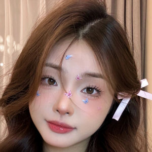 Christmas Makeup Stickers Butterfly Star Moon Snowflake Eye Makeup Sparkling Shiny Nail Art Rhinestone Laser Cut Eyeliner Dot