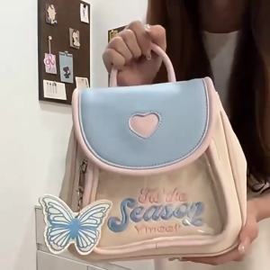 【Liontin Gratis ✅】Tas Ransel Kulit Lucu Y2k Tas Sekolah Wanita Mini Backpack Ins Korea Fashion Import