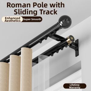 SHELIANKE | Silent Easy-to-Install Sliding Track for Curtains