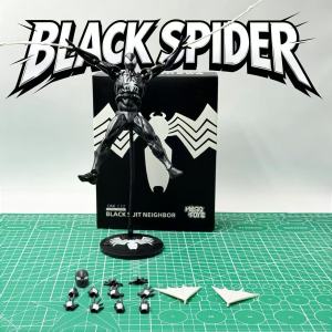 Bandai | Bandai Symbiote Spider-Man Black Venom Suit Full Movable Joints Action Figure Boxed