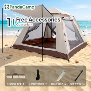 Khemah Keluarga Camping Automatic Family Tent Foldable Waterproof Kemah Outdoor Tent Hiking Picnic