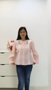 Fellora | PloyLada PL101 Blouse BKK Long Sleeve Top Atasan Lengan Panjang / Import Bangkok | FLR