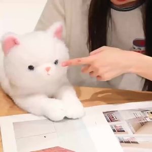CONUSEA | 50CM Simulated Cat Stuffed Toys Kitten Dolls Plush Animals Sleeping Pillow Doll Kids Adult Xmas Newyear Gift Home Decopation