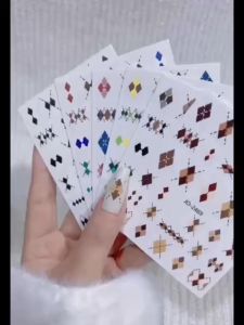 Sticker lụa dán móng nail nghệ thuật hình Sticker lụa tấm dán trang trí móng nail cao cấp