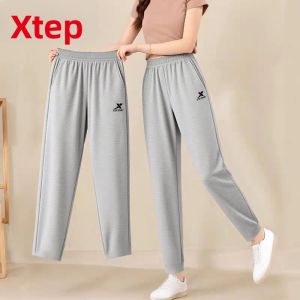 XTEP | Quần Nỉ Dệt Kim Dáng Suông Cho Phụ Nữ Mùa Hè Thoải Mái và Thể Thao