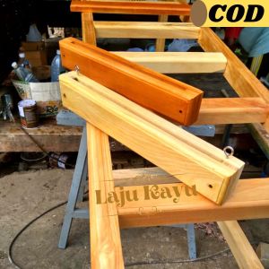 Tempat Pisau Dan Gunting Dapur Tempel Dinding Bahan Kayu Pinus Murah