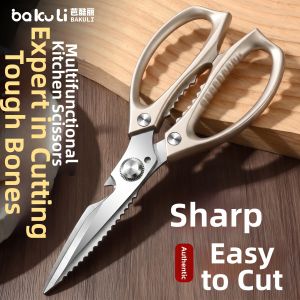 BAKULI | Multi-function Kitchen Scissors for Chicken and Bone Cutting Titanium Steel