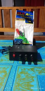 POWER AMPLIFIER MINIATUR STEREO 5 VOLT +KABEL AUX 15 M VOLUME BASS TRIBLE