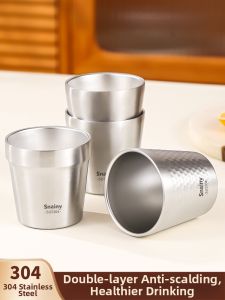 CHUANGSHUNFU | Food Grade 304 Stainless Steel Baby Cup Double Layer Heat Insulated Shockproof
