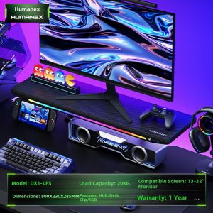 HumaneX | Desktop Storage Ergonomic Shelf RGB Gaming Monitor