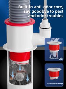 MONLEYTA | Anti-Backflow Kitchen Drain Three-Way Connector with Sealing Plug