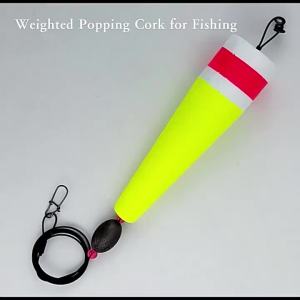 Fishing Floats Rigs Wire Foam Fishing Buoy Saltwater Rattle Weighted Bobbers Fishing Tackle ( Green/Yellow/Orange)