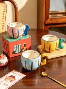MODERN SWEETHOME | Underglaze Colored Ceramic Coffee Cup