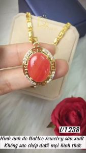 Dây Chuyền Thanh Lịch Mạ Vàng V073+V1238 Thời Trang Đẹp Cho Nàng