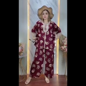 Setelan Renda Arab Jumbo LD 130 Rayon Tebal Nyaman