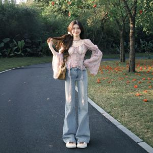 XUECAIQI | Unique Charming Outfit Women Two-Piece Set