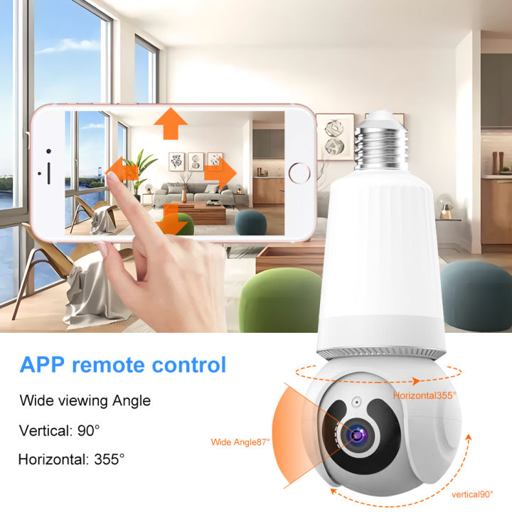 [BUY 1 TAKE 1] V380 Pro 5G 8MP Bulb CCTV Camera with no wifi needed ...
