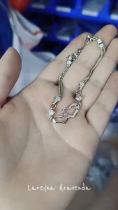 Lareyna Aravenda Gelang Tangan Wanita S925 Korea Style Double Heart Crystal GL003
