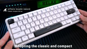 ATTACK SHARK X65HE Magnetic Switch 8K Return Rate Quickly Trigger Mechanical Keyboard Wired RGB Low