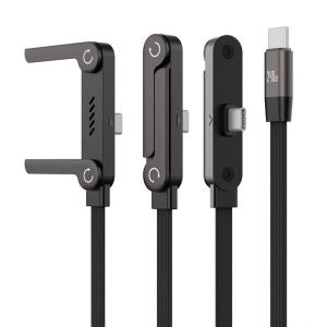 Type-C cable foldable mobile phone holder 2-IN-1 multi-function 240W fast charging data cable game mobile phone holder