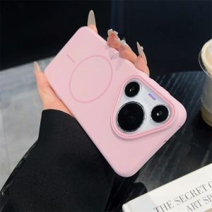 Luxury Magsafe Wireless Charge Frosted Phone Case For Huawei Pura 70 Pro P70 Ultra Mate 60 50 40 Pro Nova 13 Pro Candy Shockproof Magnetic PC Hard Cover Casing
