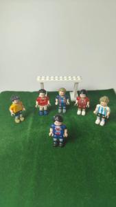 6 Characters Football Star Series Building Blocks Set:Cristiano Ronaldo Messi and NeymarLa Liga Barcelona Premier League Manchester United Ligue 1 Paris Saint-Germain