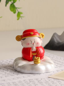 God of Wealth Mobile Phone Holder Office Desk Surface Panel Furnishings Ornaments Station Emotional Stability Bring In Wealth and Treasure Practical Small Gift