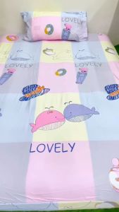 ผ้าปูที่นอน แบบรัดมุมผ้าปูเตียง พร้อมปลอกหมอน สองใบ มีไห้เลือกหลายลาย 3 ขนาด 3.5 ฟุด 5 ฟุด และ 6 ฟุด ) พร้อมส่ง