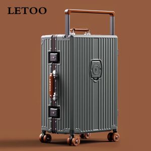 Durable Aluminum Frame Luggage Bag 28 Inch Large Capacity Fashionable Womens Travel Suitcase PC Material Check-In Bag 20 Inch