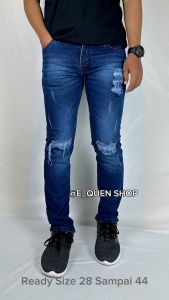 SEFAN JEANS Celana Jeans Sobek Pria Terbaru Jumbo 28 44 Bio Wash Wishker