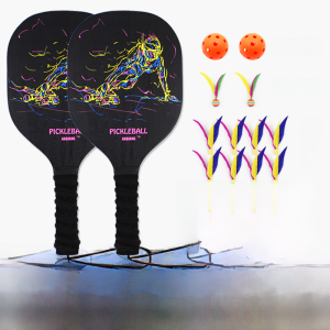 Adult Badminton Racket Set Wooden Real Fused Ball Racket Includes 12 Balls Oko Brand Sports Fitness Popular Traditional Games