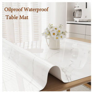 เสื่อปูโต๊ะชนิดพีวีซีรับประทานอาหารเช็ดได้กันน้ำทนความร้อนได้สำหรับปูหินอ่อนทำความสะอาดง่ายในร่มและกลางแจ้ง