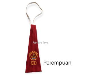 Dasi sekolah anak SD pria wanita bodir tutwuri  custom bordir nama