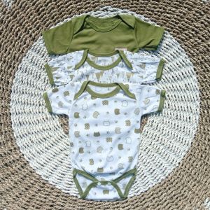 3 Pcs Jumper Bayi / Paket Jumpsuit Bayi / persiapan lahiran Paket hemat 3 Pcs Jumper bayi Gift Set/Kado Lahiran Bayi-Pou Baby