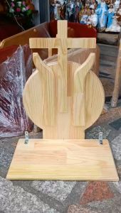 Khung kệ bàn thờ gia đình công giáo 50*25(cm) - gỗ thông trang trí bàn thờ tượng cao 40cm hoặc 50cm