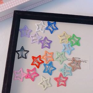 LD-C1271 Jepit Rambut Bentuk Bintang Wanita Warna Warni Lucu / Star Hair Clip Jepitan Anak Perempuan