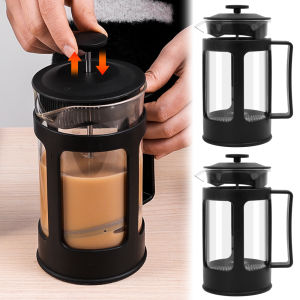350/600ml Heat Resistant Hand-brewed Coffee Maker French Press Kettle/Milk Foam Frother Pot