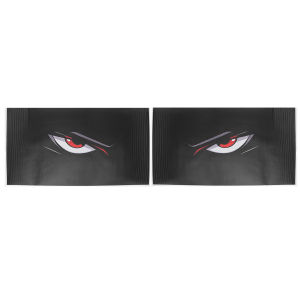 KEVANLY | 1 Pair Universal Mesh Devils Eye Car Sticker Perforated Self Adhesive Decal For Headlight Taillight Eyebrow Styling Decor