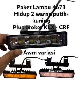 LED BAR SUPERMOTO HEADLAMP CRF KLX KTM VIAR LAMPU LED DEPAN