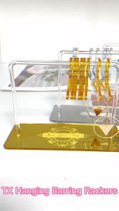 O-KAY Display Anting Gantung Acrylic Rak Penyimpanan Perhiasan Anting Display Organizer Anting