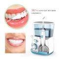Electric Water Jet Flosser Pick Oral Irrigator Dental Hygiene Flossing Equipment Teeth Cleaner 5Tips Mouth Washing Cleaning Tool. 