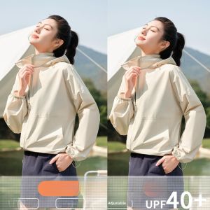 MiiOW | Quick Dry Ice Silk Short Length UV Protection Clothing For Women Outdoor Cycling Sports Anti Sweat Breathable Nylon Fabric